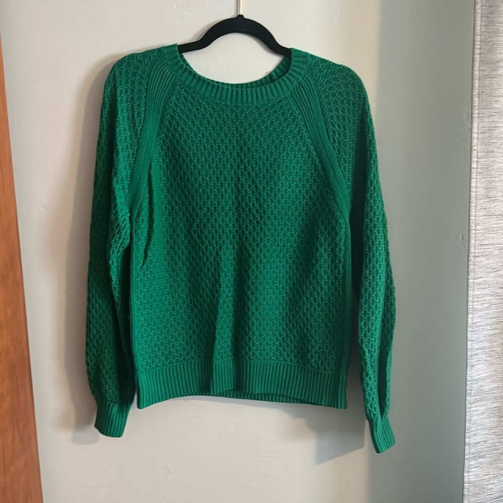 Kelley Green Loft Cotton Sweater